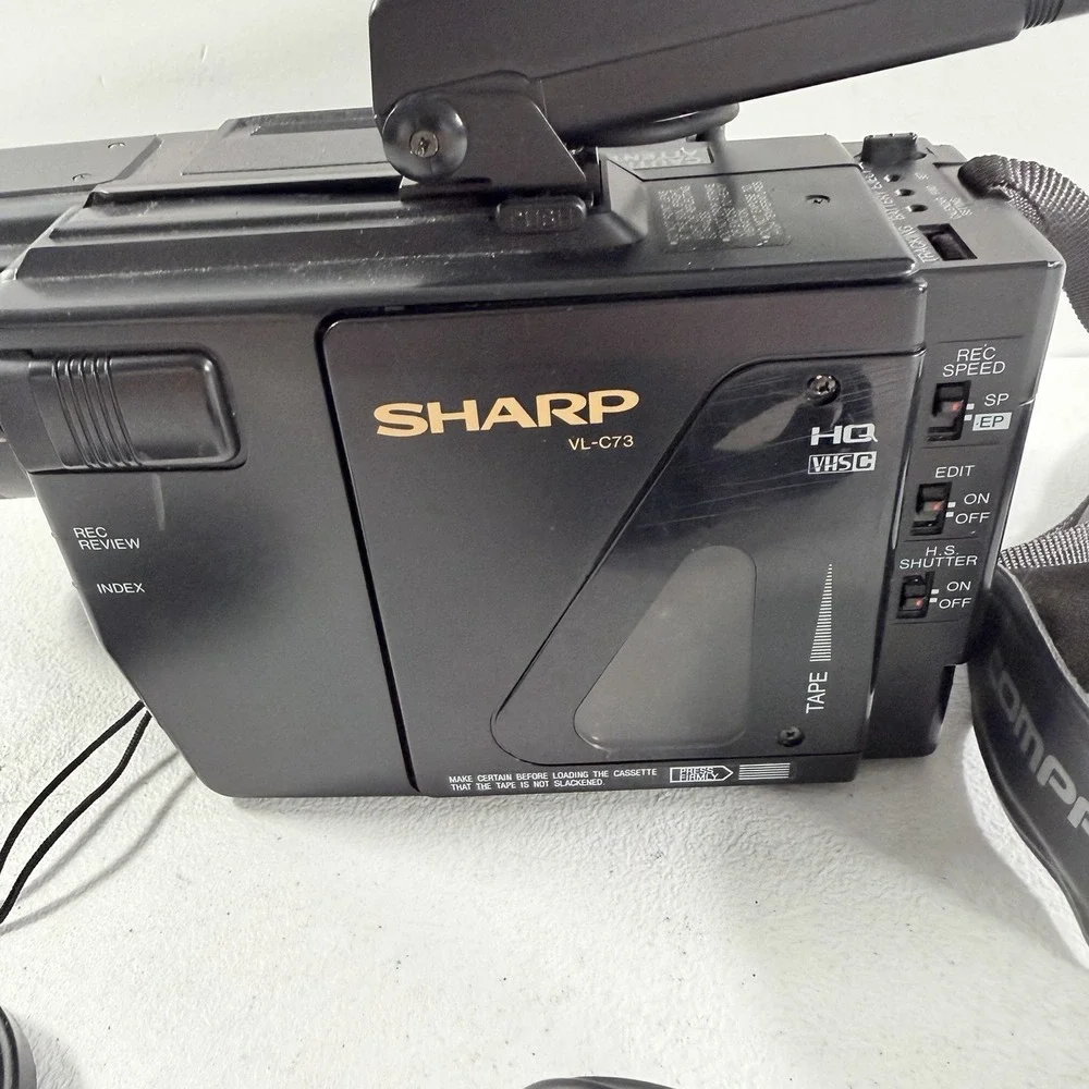 Sharp‎ VL-C73C VHS-C Camcorder Video Camera POWERS ON AS IS READ